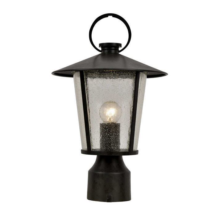 Crystorama AND-9207-SD-MK One Light Outdoor Post Mount, Matte Black