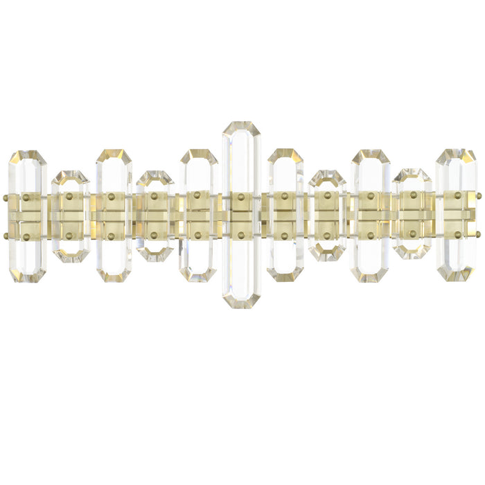 Crystorama BOL-8883-AG Three Light Bathroom Vanity, Aged Brass