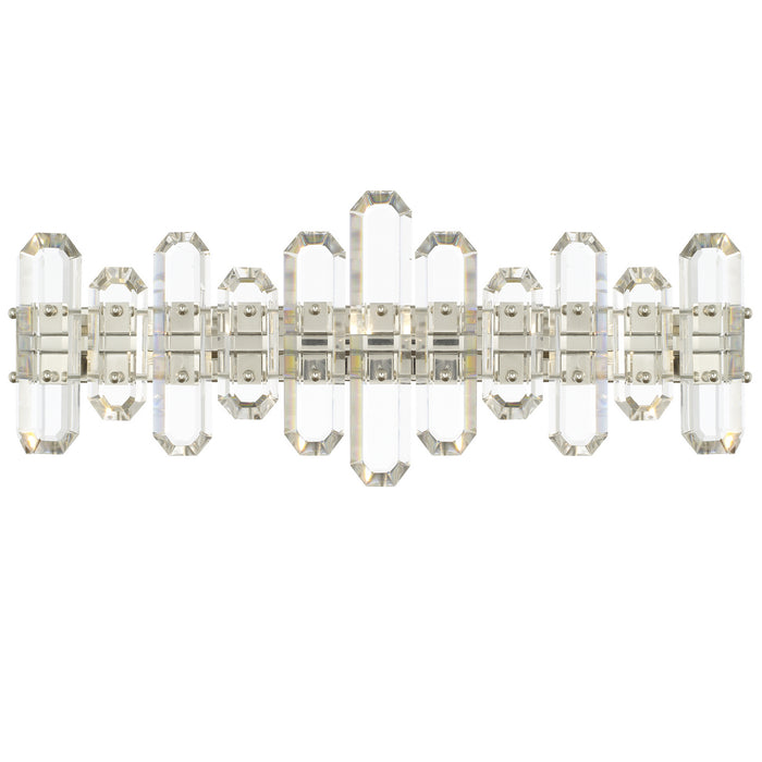 Crystorama BOL-8883-PN Three Light Bathroom Vanity, Polished Nickel