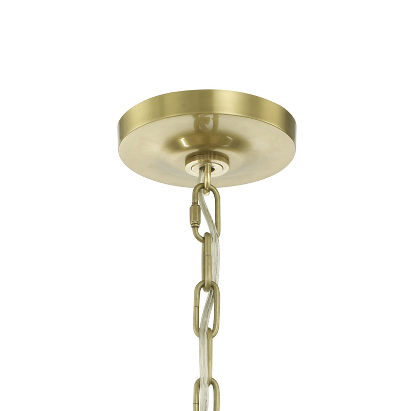 Crystorama BOL-8888-AG Eight Light Chandelier, Aged Brass