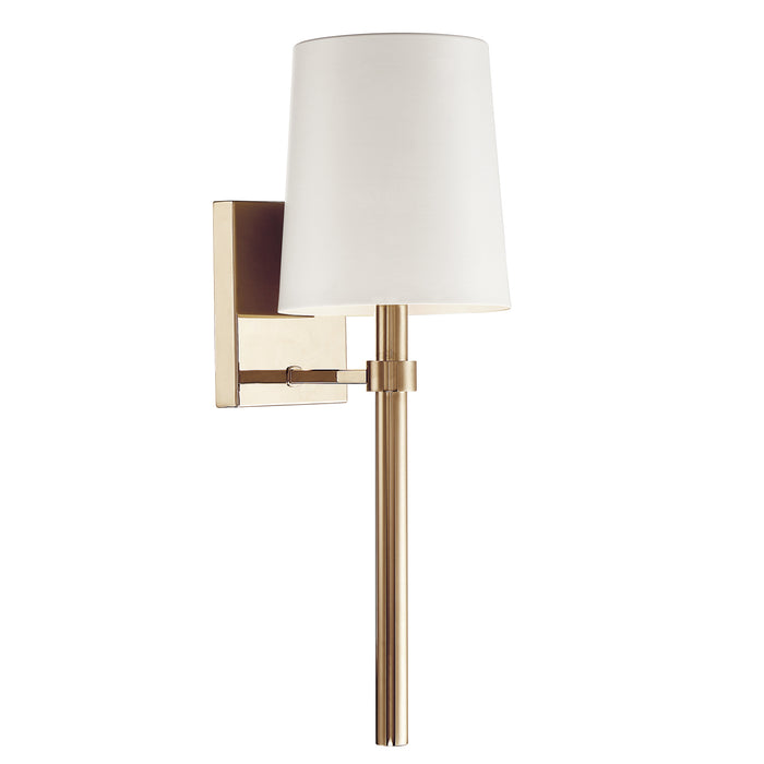 Crystorama BRO-451-VG One Light Wall Sconce, Vibrant Gold