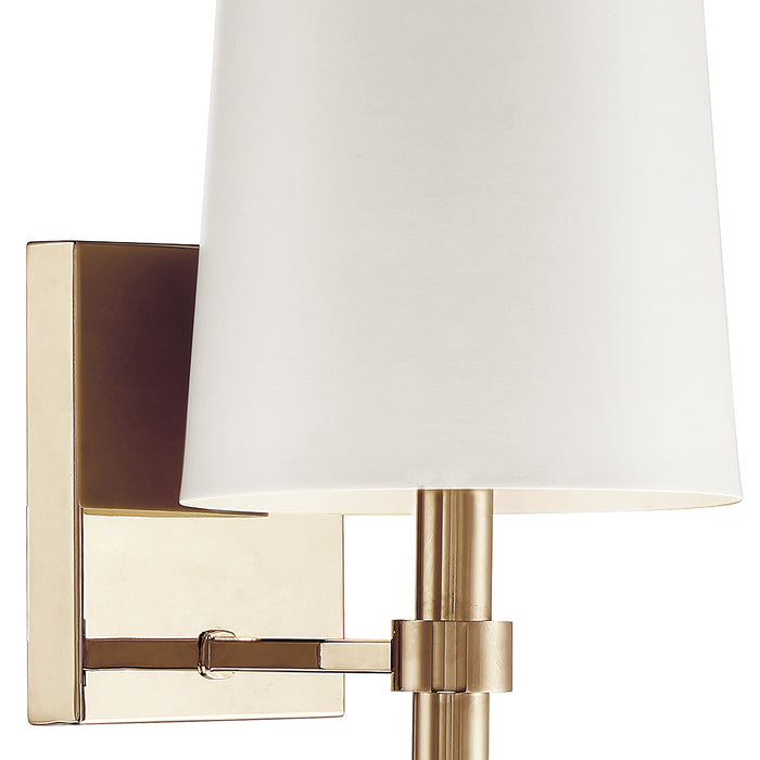 Crystorama BRO-451-VG One Light Wall Sconce, Vibrant Gold