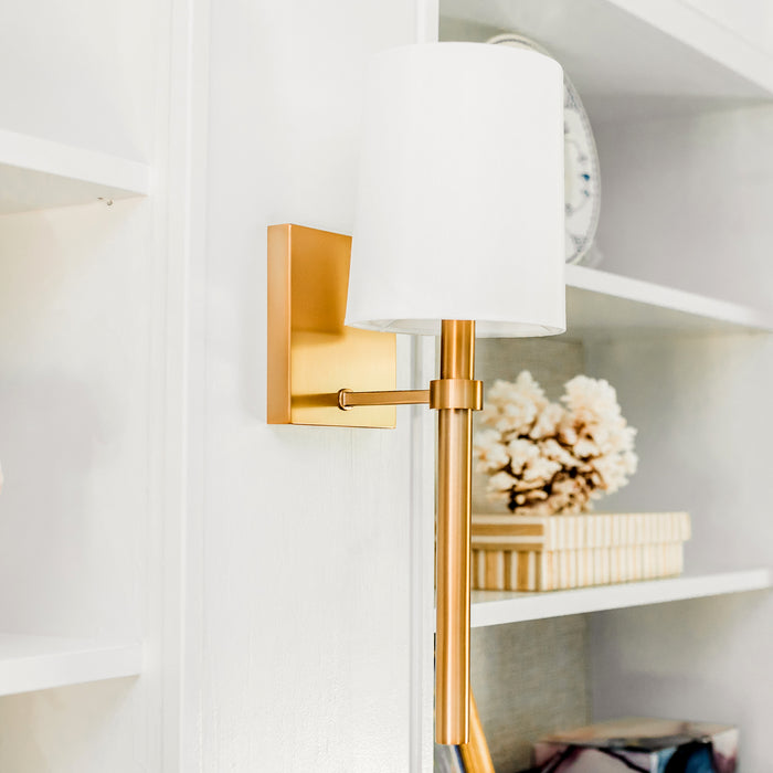 Crystorama BRO-451-VG One Light Wall Sconce, Vibrant Gold