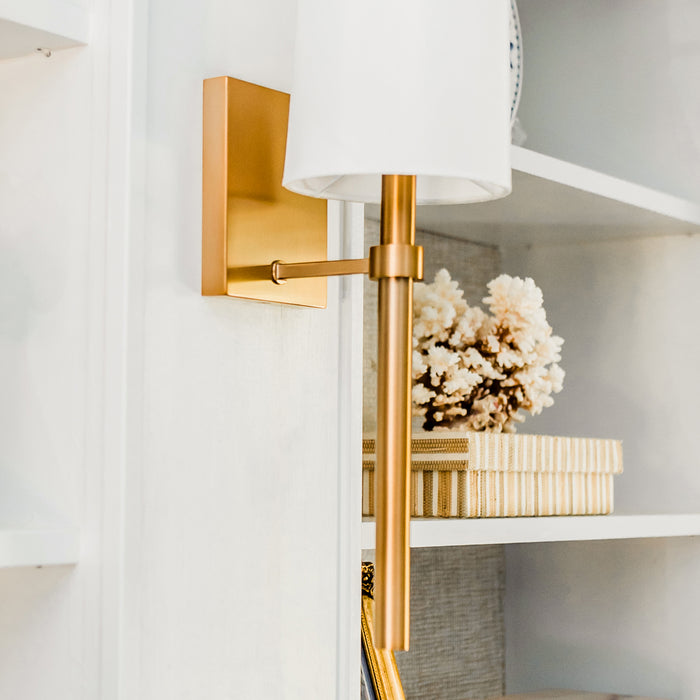 Crystorama BRO-451-VG One Light Wall Sconce, Vibrant Gold