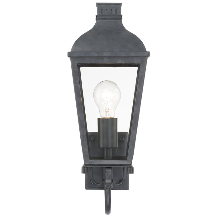 Crystorama DUM-9801-GE One Light Outdoor Wall Sconce, Graphite