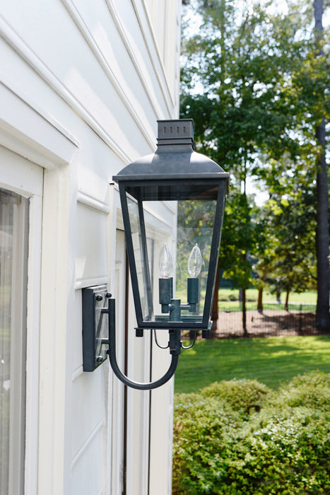 Crystorama DUM-9802-GE Three Light Outdoor Wall Sconce, Graphite