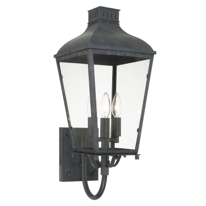 Crystorama DUM-9802-GE Three Light Outdoor Wall Sconce, Graphite