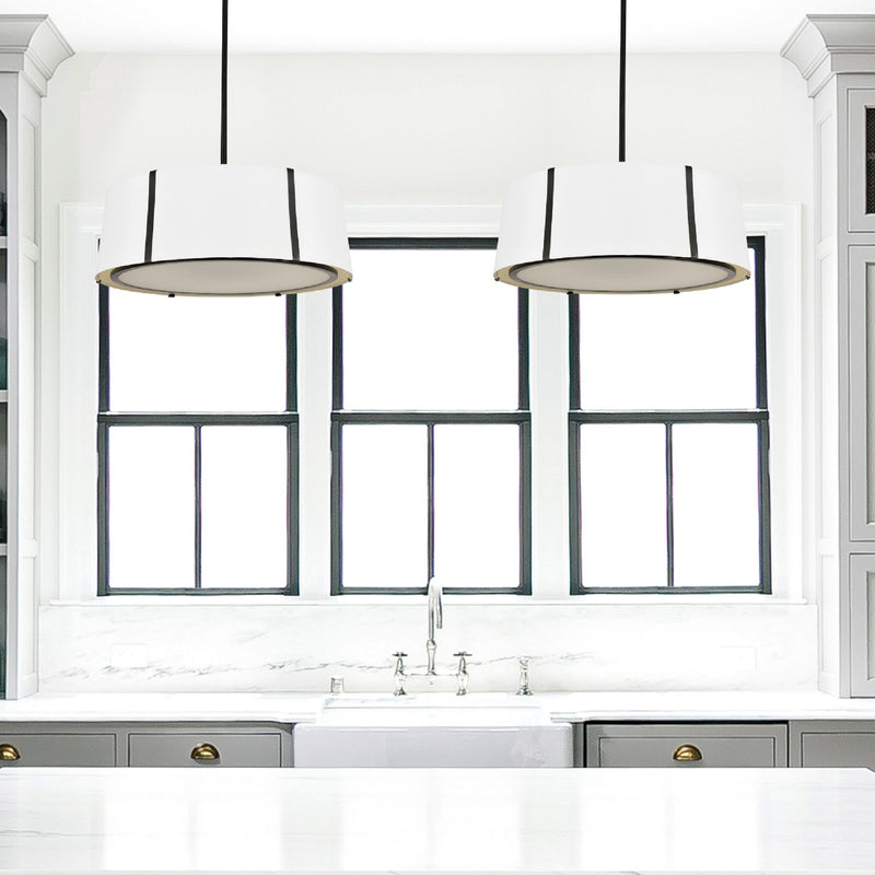 Crystorama FUL-907-BK Six Light Chandelier, Black