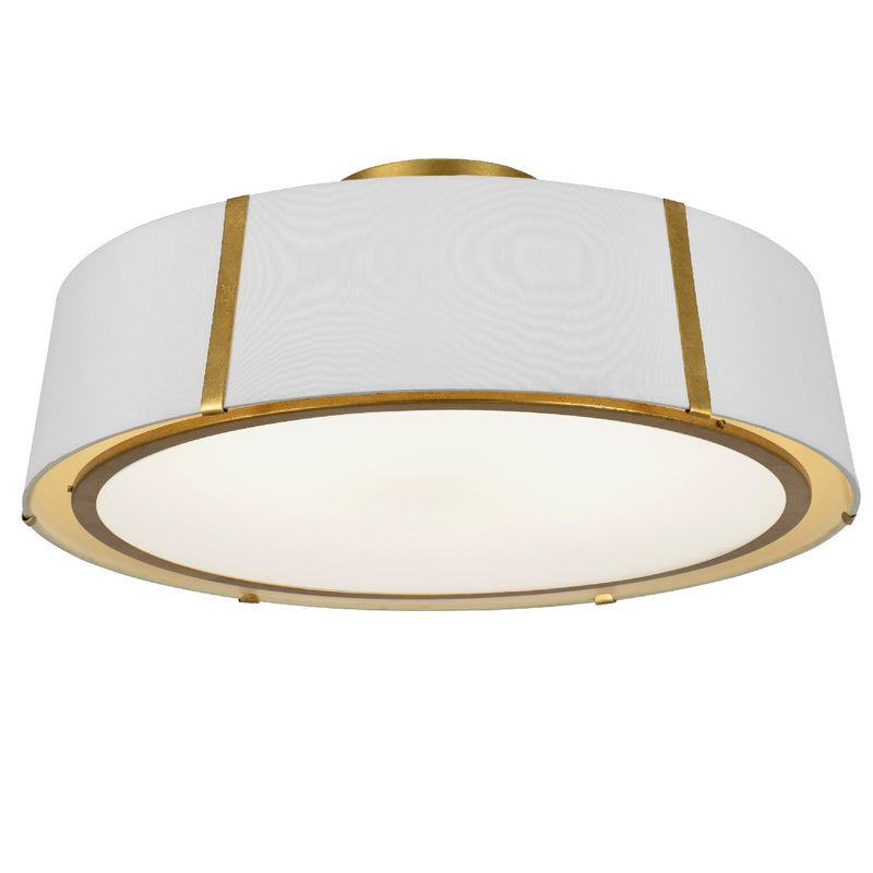 Crystorama FUL-907-GA_CEILING Six Light Semi Flush Mount, Antique Gold