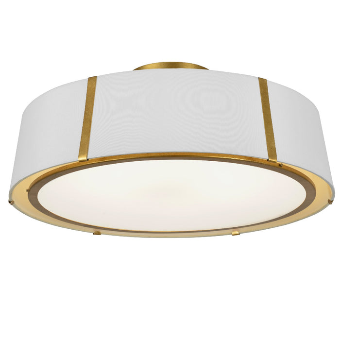 Crystorama FUL-907-GA_CEILING Six Light Semi Flush Mount, Antique Gold