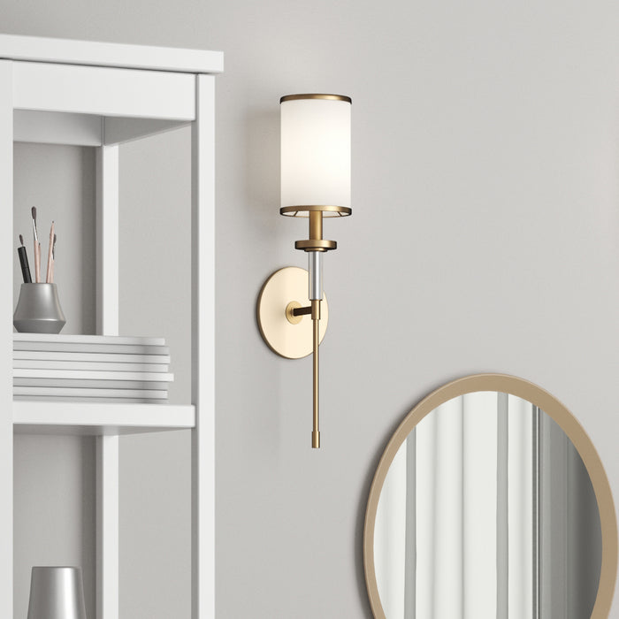 Crystorama HAT-471-VG One Light Wall Sconce, Vibrant Gold