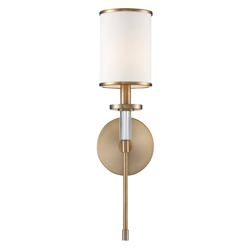 Crystorama HAT-471-VG One Light Wall Sconce, Vibrant Gold