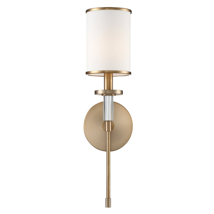 Crystorama HAT-471-VG One Light Wall Sconce, Vibrant Gold