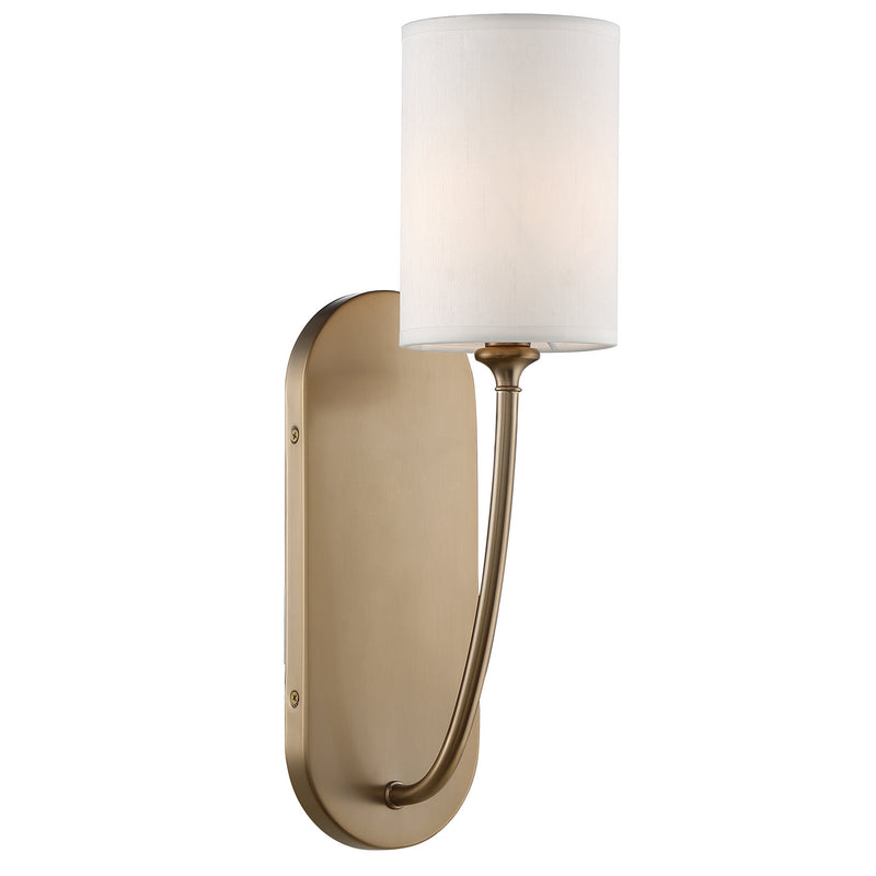 Crystorama PRE-461-VG One Light Wall Sconce, Vibrant Gold