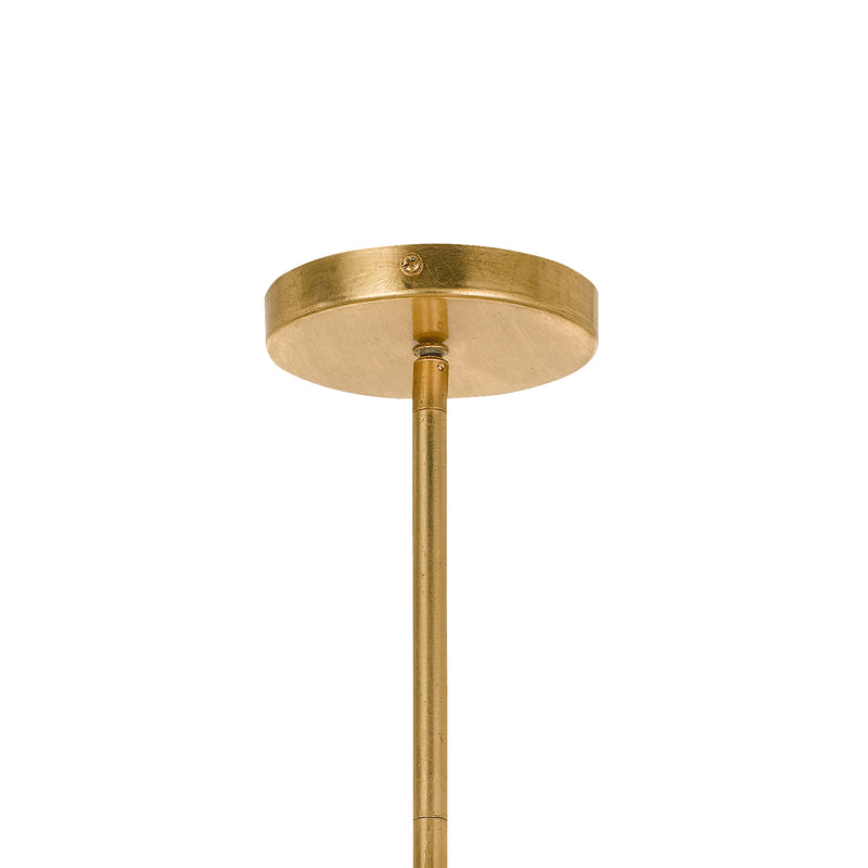 Crystorama WIN-616-GA-CL-MWP Six Light Chandelier, Antique Gold
