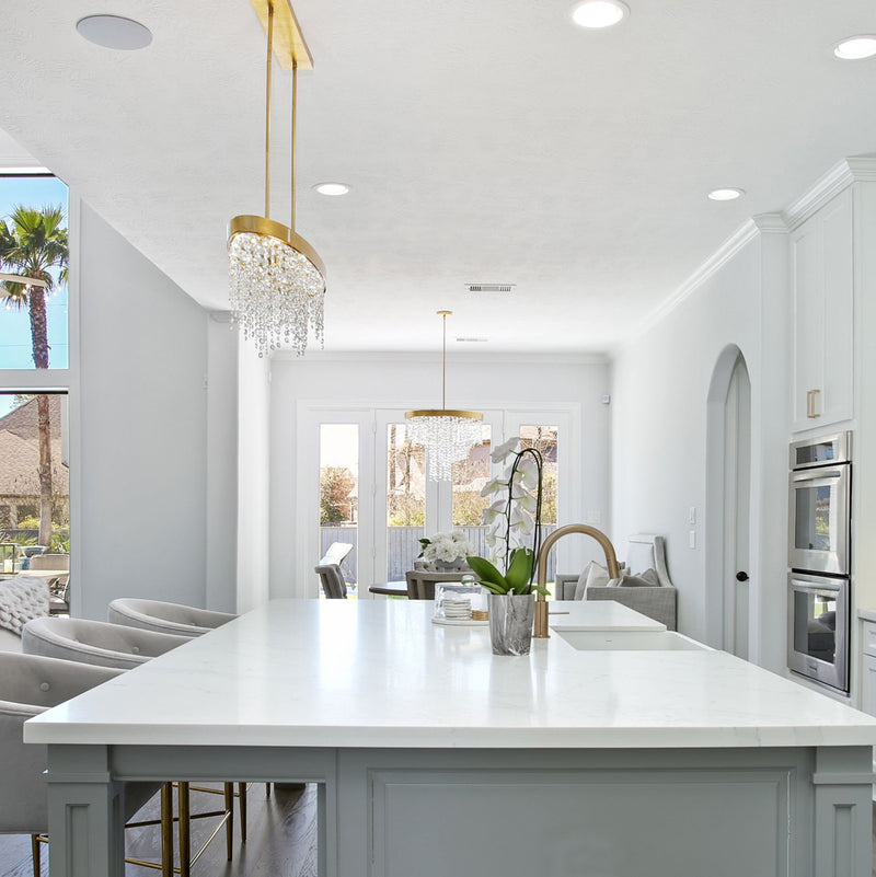 Crystorama WIN-619-GA-CL-MWP Eight Light Chandelier, Antique Gold