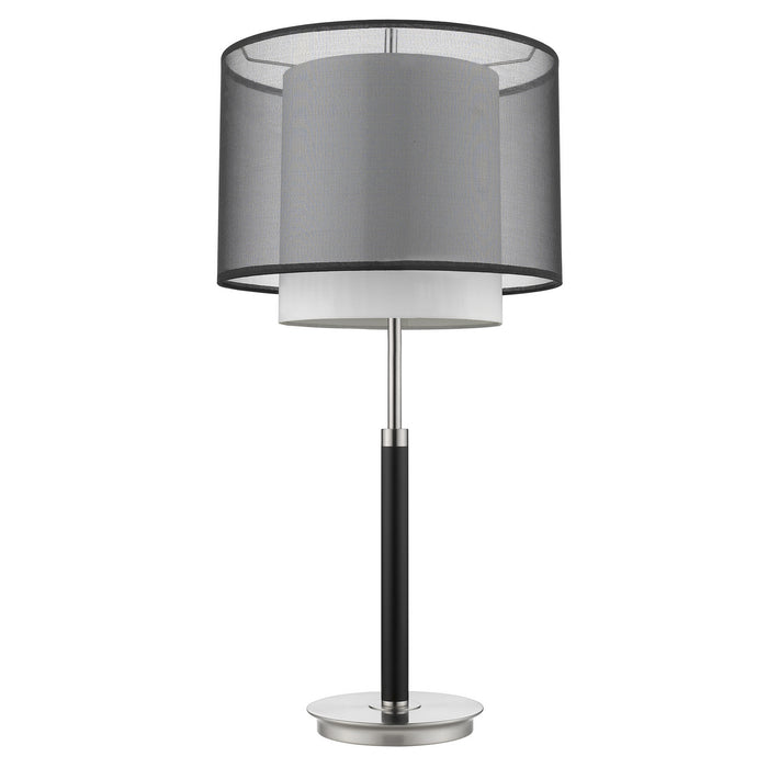 Acclaim Lighting BT7132 One Light Table Lamp, Espresso/ Brushed Nickel