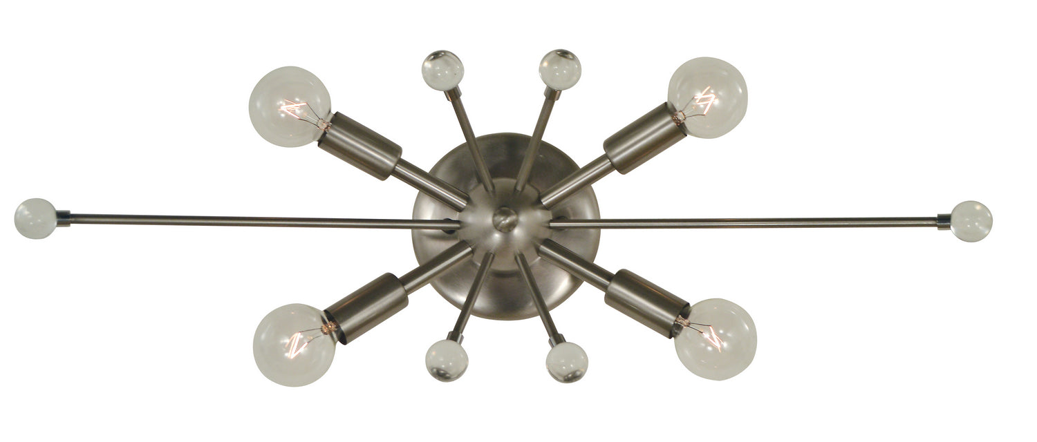Framburg 5324 BN Four Light Wall Sconce, Brushed Nickel