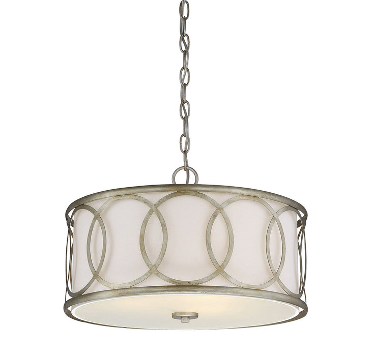 Meridian M10032ARG Three Light Pendant, Argentum