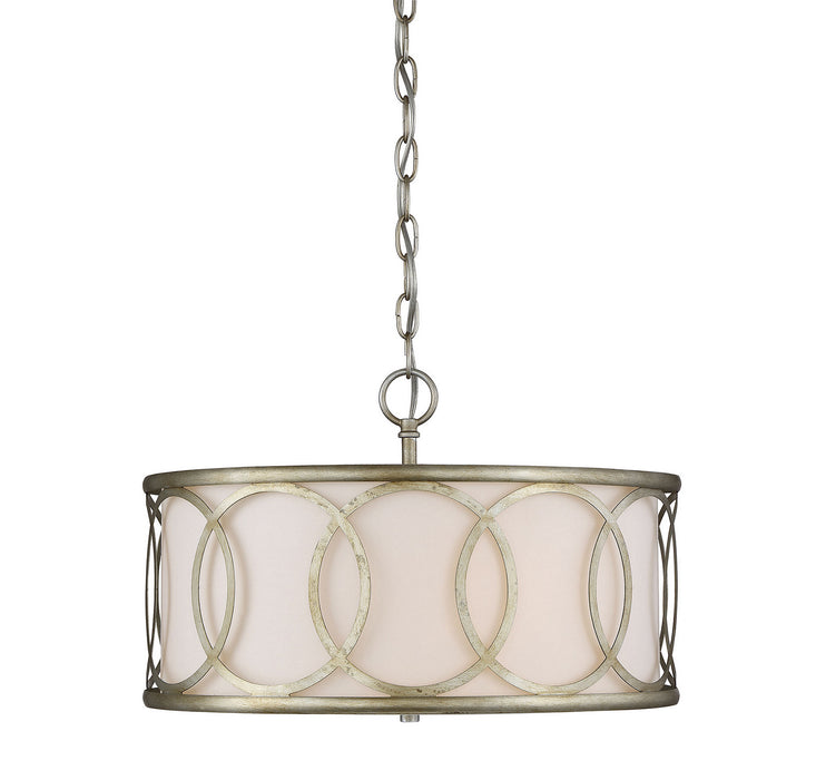 Meridian M10032ARG Three Light Pendant, Argentum
