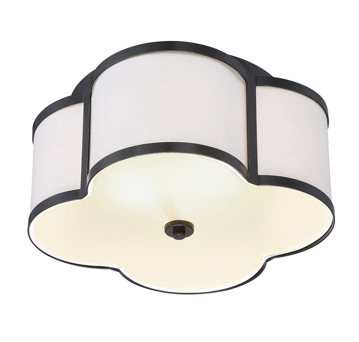 Meridian M60020CBZ Three Light Semi-Flush Mount, Classic Bronze
