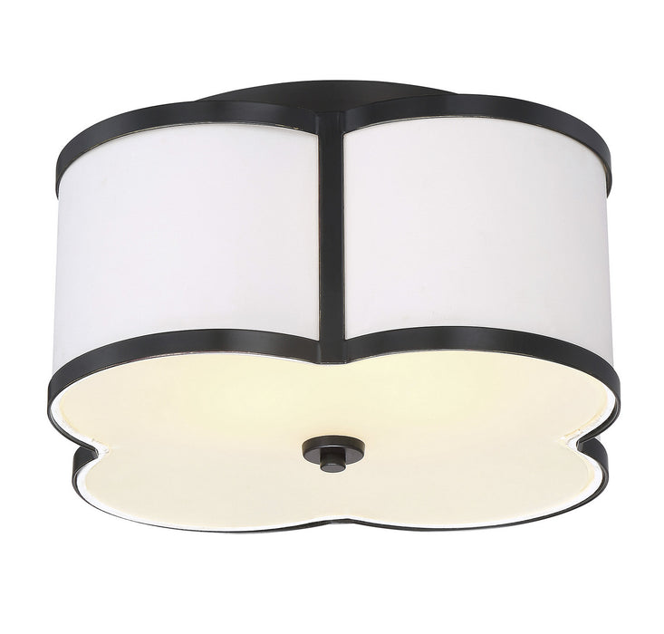 Meridian M60020CBZ Three Light Semi-Flush Mount, Classic Bronze