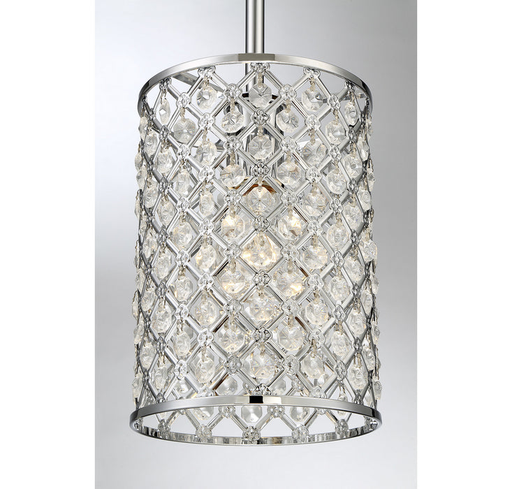 Meridian M70017CH One Light Mini Pendant, Chrome