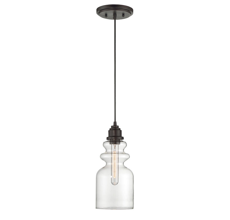 Meridian M70018ORB One Light Mini Pendant, Oil Rubbed Bronze