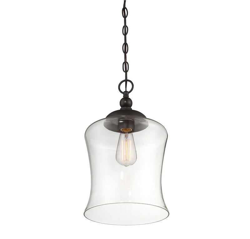 Meridian M70019ORB One Light Mini Pendant, Oil Rubbed Bronze