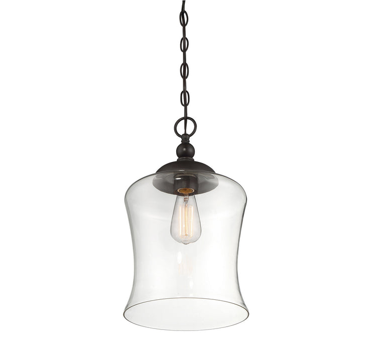 Meridian M70019ORB One Light Mini Pendant, Oil Rubbed Bronze