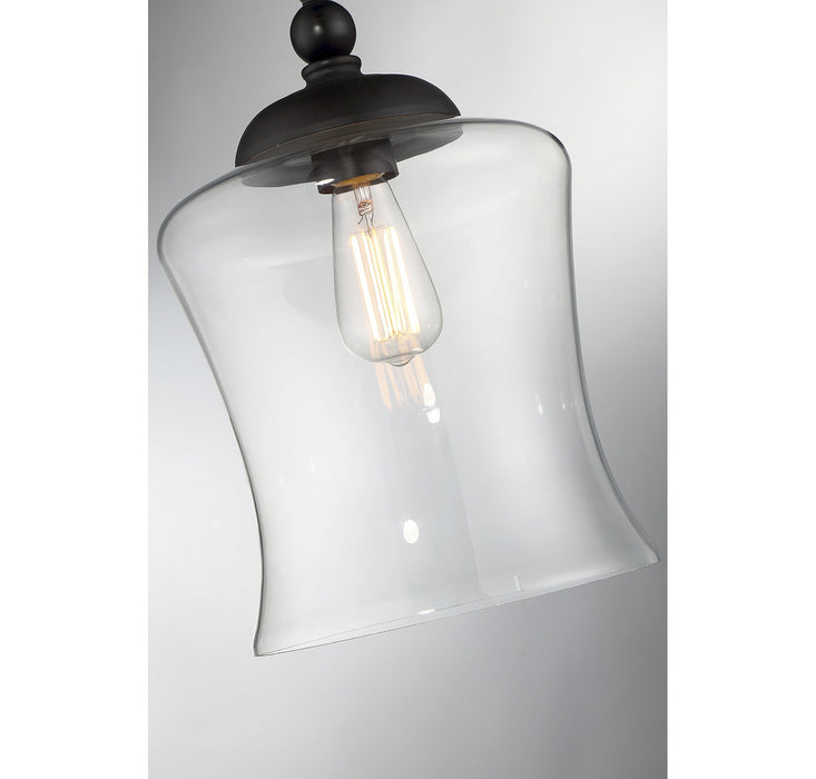 Meridian M70019ORB One Light Mini Pendant, Oil Rubbed Bronze