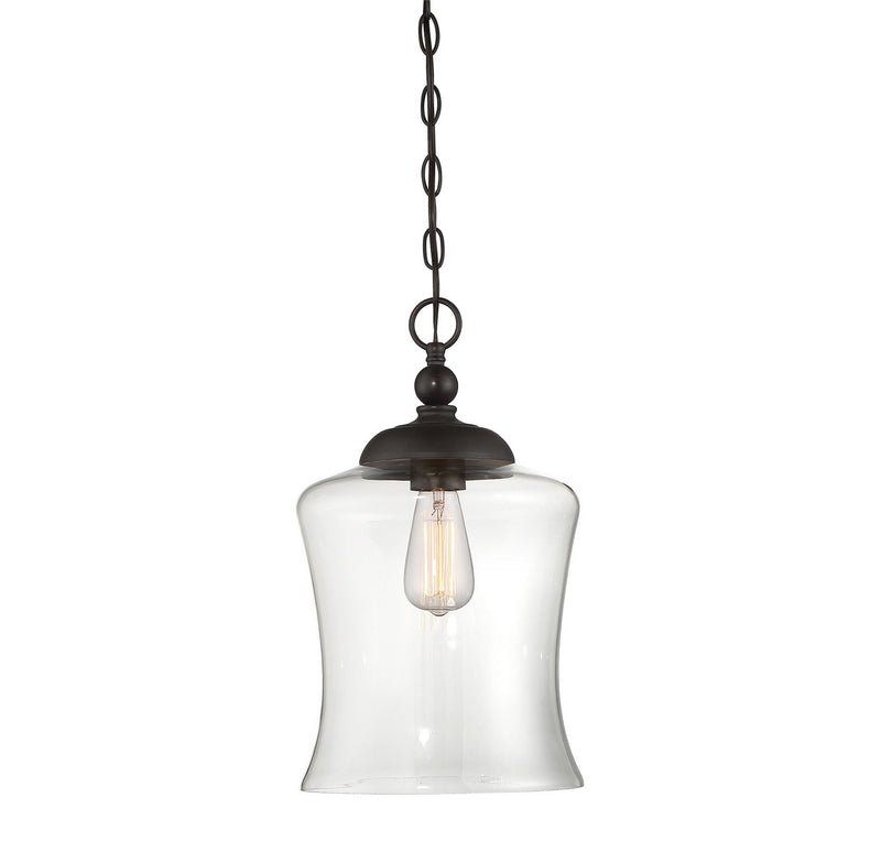 Meridian M70019ORB One Light Mini Pendant, Oil Rubbed Bronze