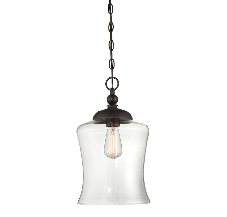 Meridian M70019ORB One Light Mini Pendant, Oil Rubbed Bronze