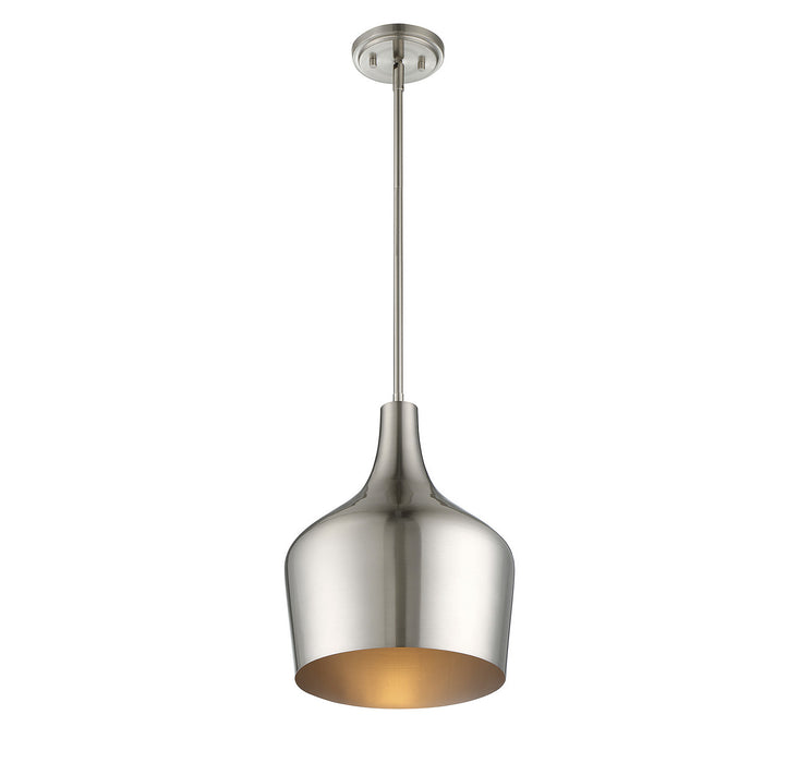 Meridian M70020BN One Light Pendant, Brushed Nickel