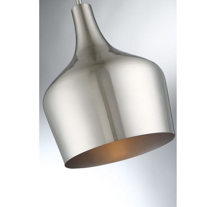 Meridian M70020BN One Light Pendant, Brushed Nickel