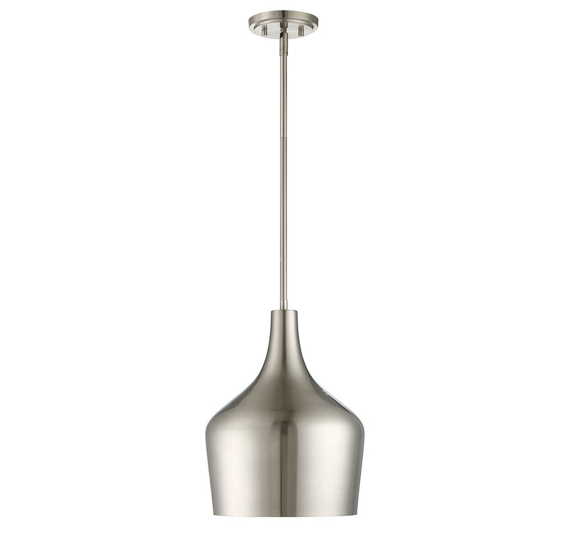 Meridian M70020BN One Light Pendant, Brushed Nickel