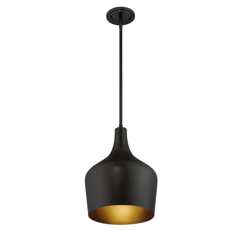 Meridian M70020ORB One Light Pendant, Oil Rubbed Bronze