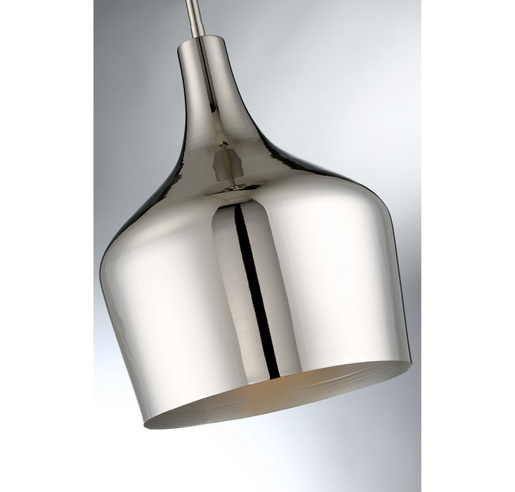 Meridian M70020PN One Light Pendant, Polished Nickel