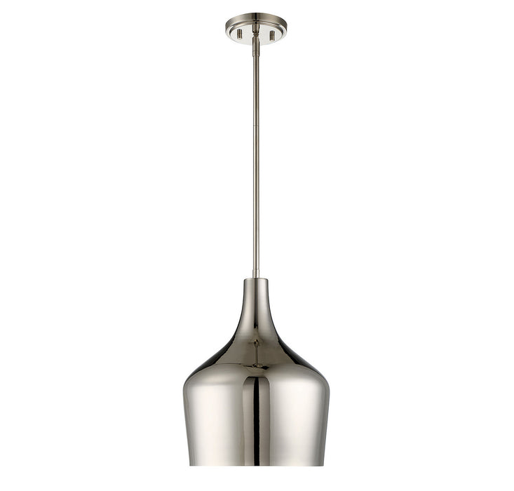 Meridian M70020PN One Light Pendant, Polished Nickel