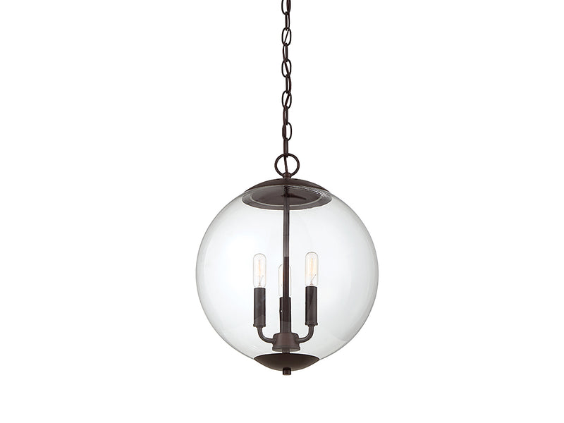 Meridian M70060ORB Three Light Pendant, Oil Rubbed Bronze