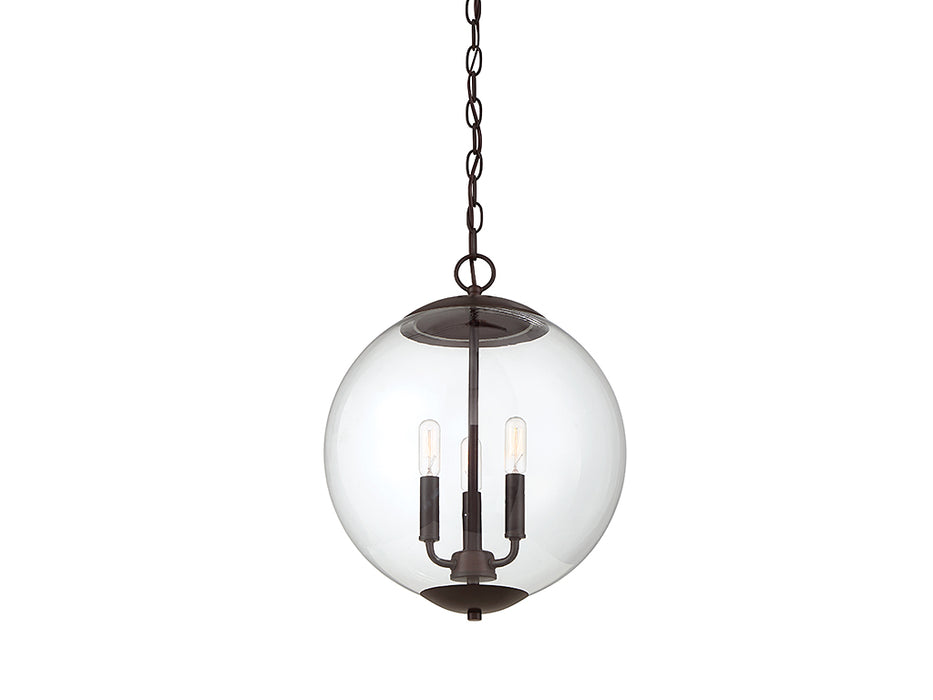 Meridian M70060ORB Three Light Pendant, Oil Rubbed Bronze