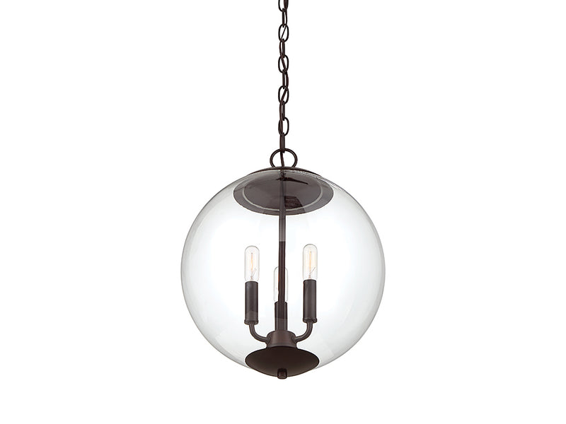 Meridian M70060ORB Three Light Pendant, Oil Rubbed Bronze