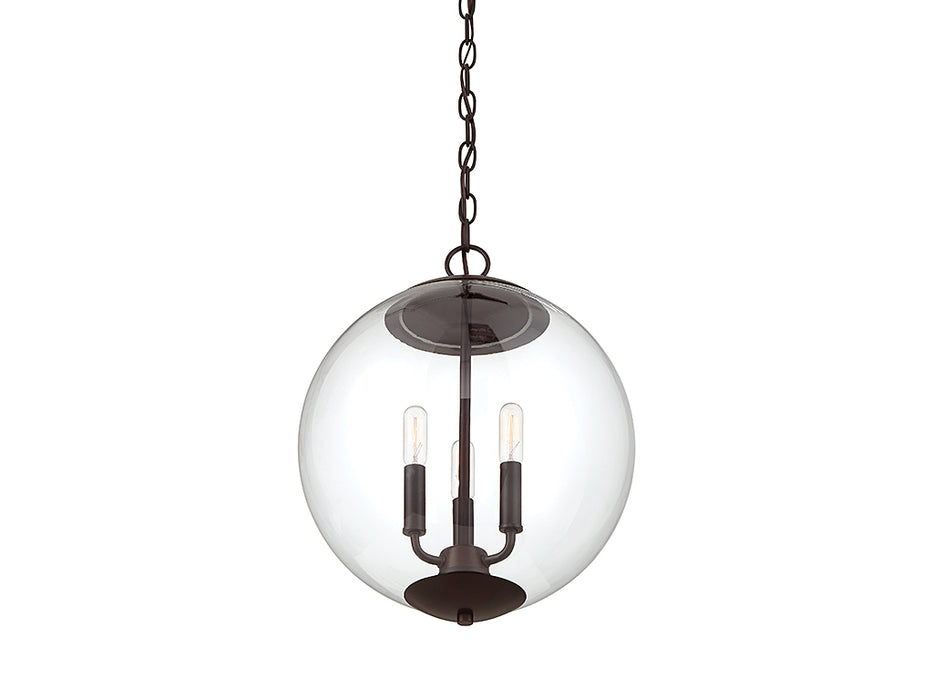 Meridian M70060ORB Three Light Pendant, Oil Rubbed Bronze