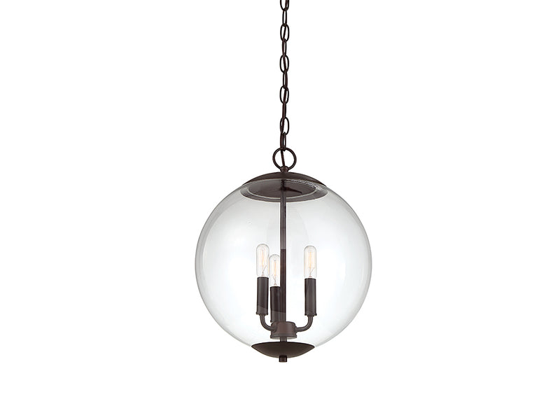 Meridian M70060ORB Three Light Pendant, Oil Rubbed Bronze