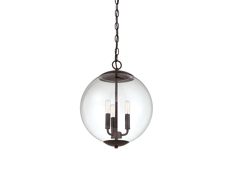 Meridian M70060ORB Three Light Pendant, Oil Rubbed Bronze