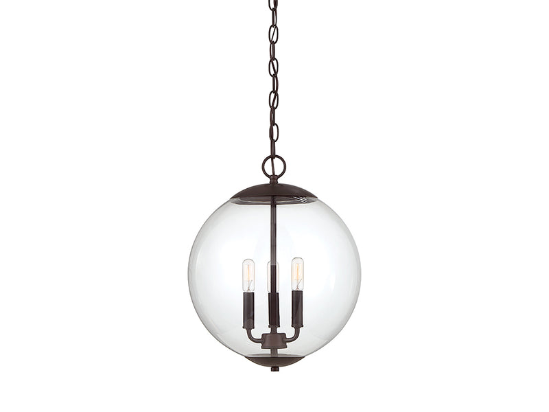 Meridian M70060ORB Three Light Pendant, Oil Rubbed Bronze