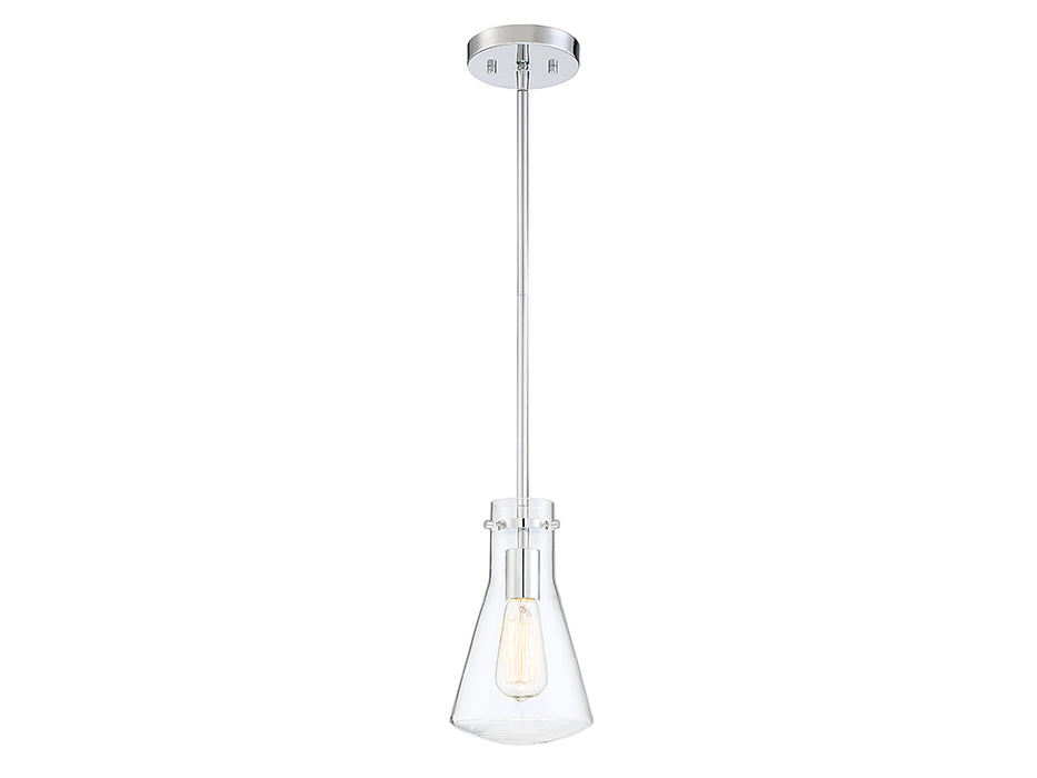 Meridian M70063CH One Light Pendant, Chrome
