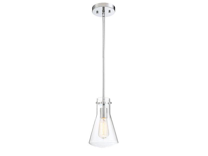 Meridian M70063CH One Light Pendant, Chrome