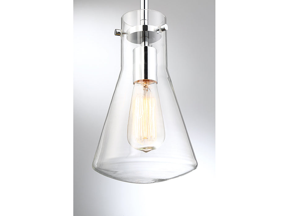 Meridian M70063CH One Light Pendant, Chrome