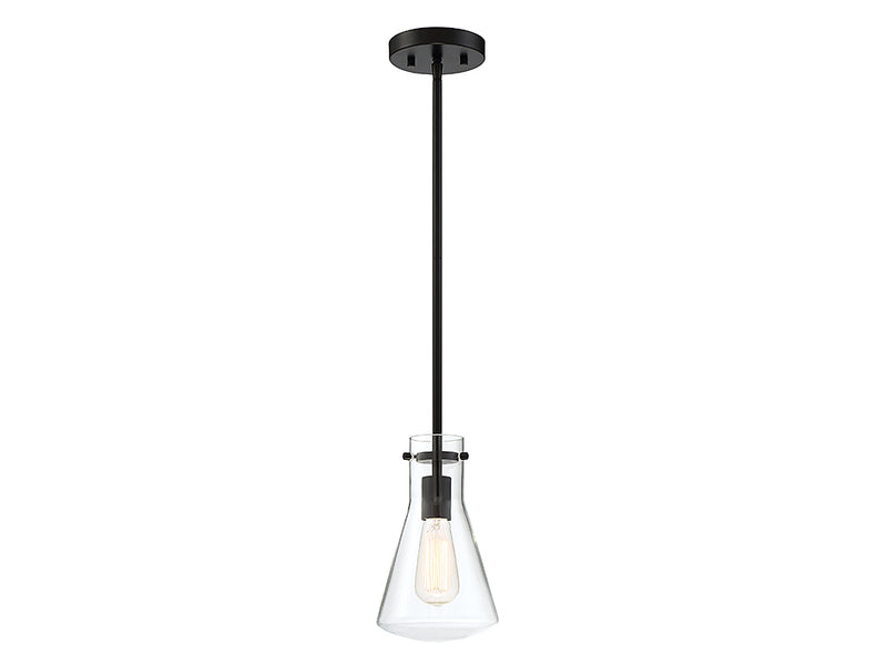 Meridian M70063MBK One Light Pendant, Matte Black